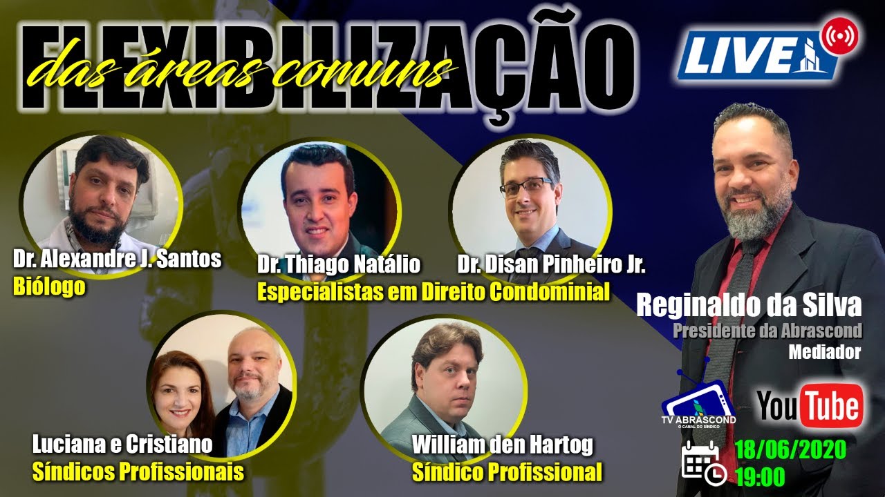 TV ABRASCOND LIVE – Flexibilização das Áreas Comuns
