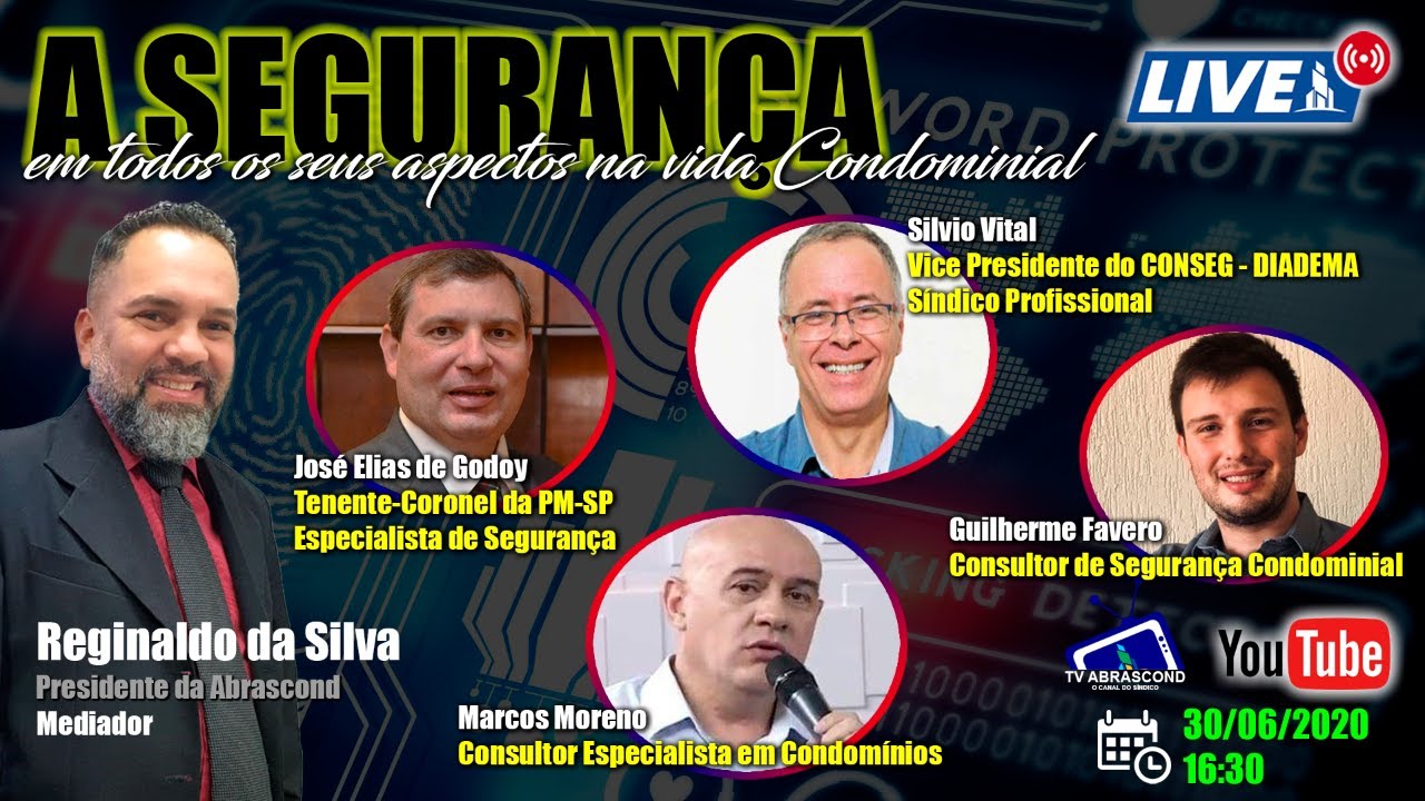 TV ABRASCOND LIVE – A Segurança em todos os aspectos da vida Condominial