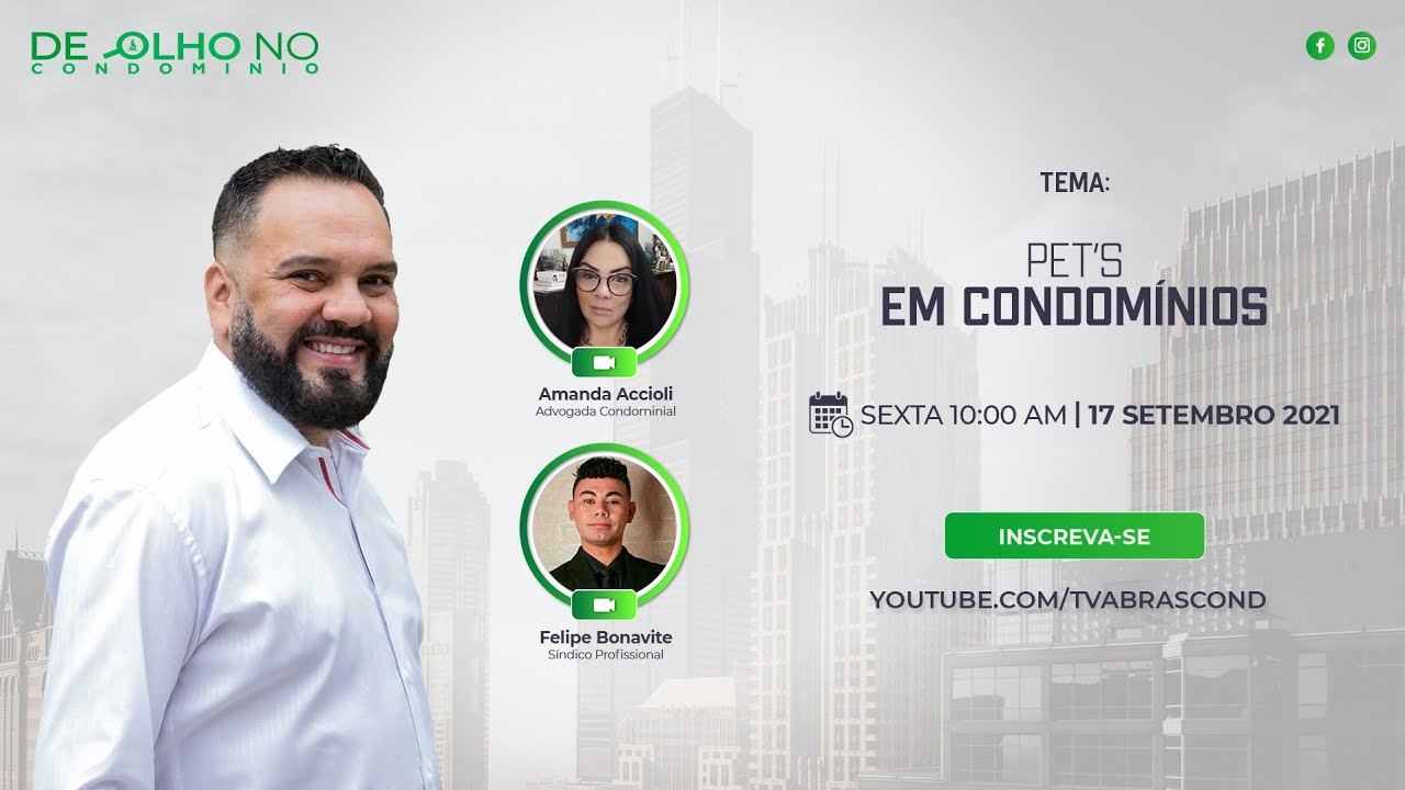 LIVE | De Olho no Condomínio – Pet’s em Condomínios