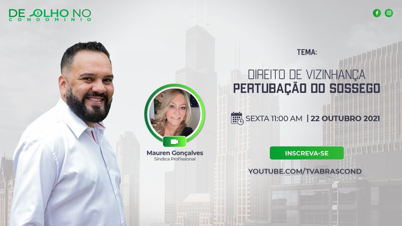 LIVE | De Olho no Condomínio – Direito de Vizinhança