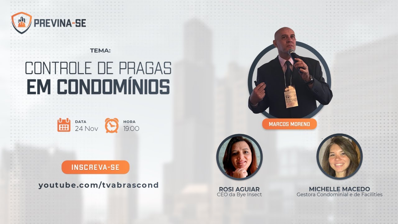 LIVE | Programa Previna-se – Controle de Pragas em Condomínios
