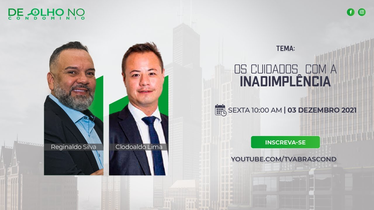 LIVE | De Olho no Condomínio – Os Cuidados com a Inadimplência