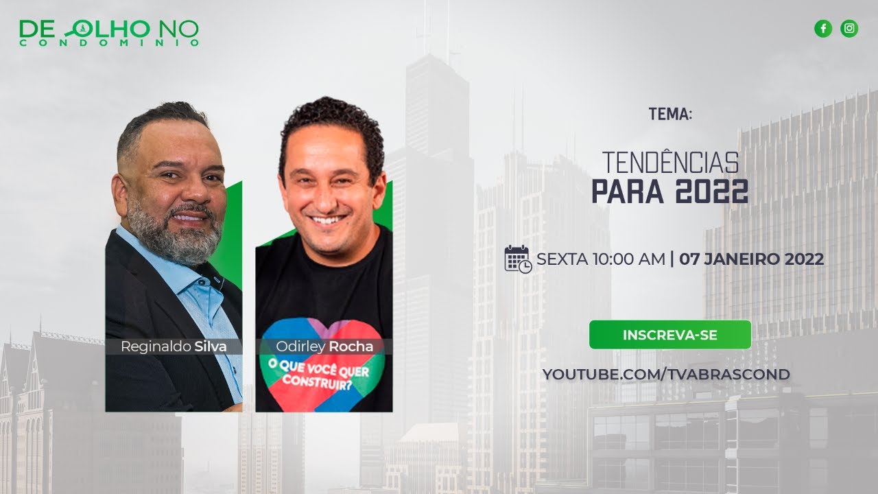 LIVE | Programa De Olho no Condomínio – Tendências para 2022 #3