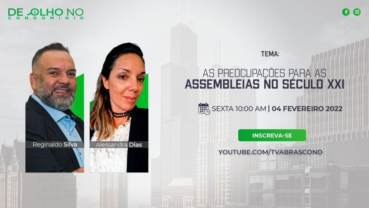 LIVE | Programa De Olho no Condomínio – As Preocupações para as Assembleias do Século XXI