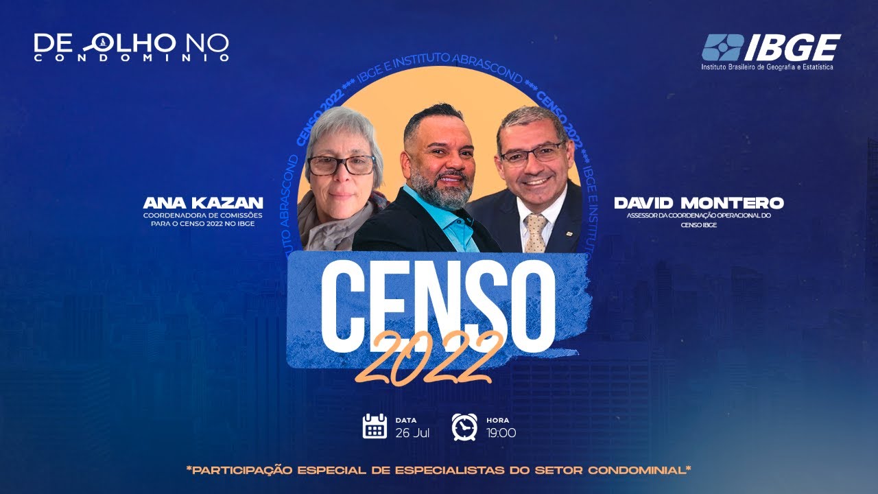 LIVE | Programa Especial De Olho no Condomínio – CENSO 2022
